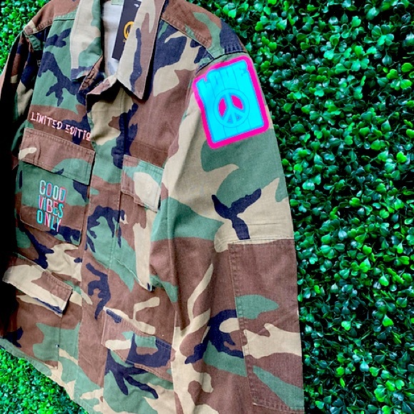 SOLD Peace: Vintage Camo BDU Jacket - Picture 6 of 8
